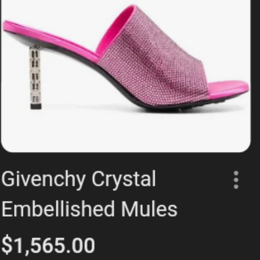 Women's givenchy pink open toe heels